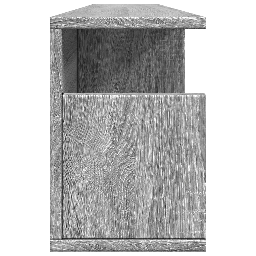 vidaXL Wall Cabinet 100x20x30 cm Grey Sonoma Engineered Wood