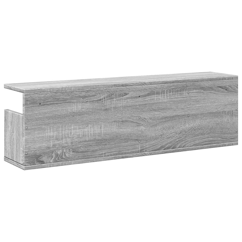 vidaXL Wall Cabinet 100x20x30 cm Grey Sonoma Engineered Wood