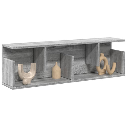 vidaXL Wall Cabinet 100x20x30 cm Grey Sonoma Engineered Wood