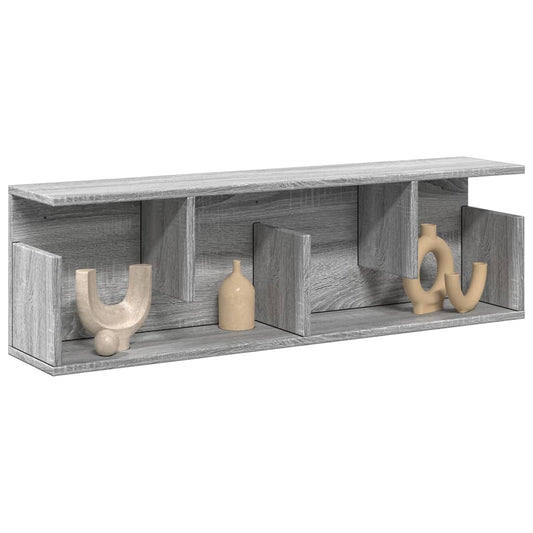 vidaXL Wall Cabinet 100x20x30 cm Grey Sonoma Engineered Wood