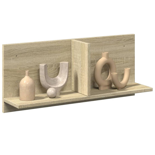 vidaXL Wall Cabinet 70x16.5x30 cm Sonoma Oak Engineered Wood