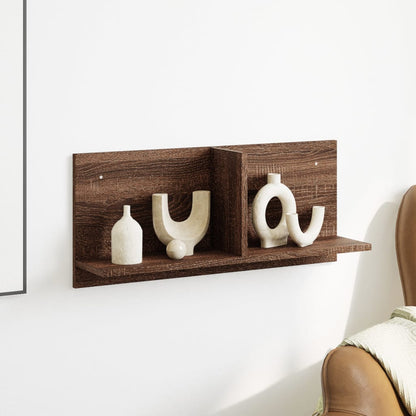 vidaXL Wall Cabinet 70x16.5x30 cm Brown Oak Engineered Wood