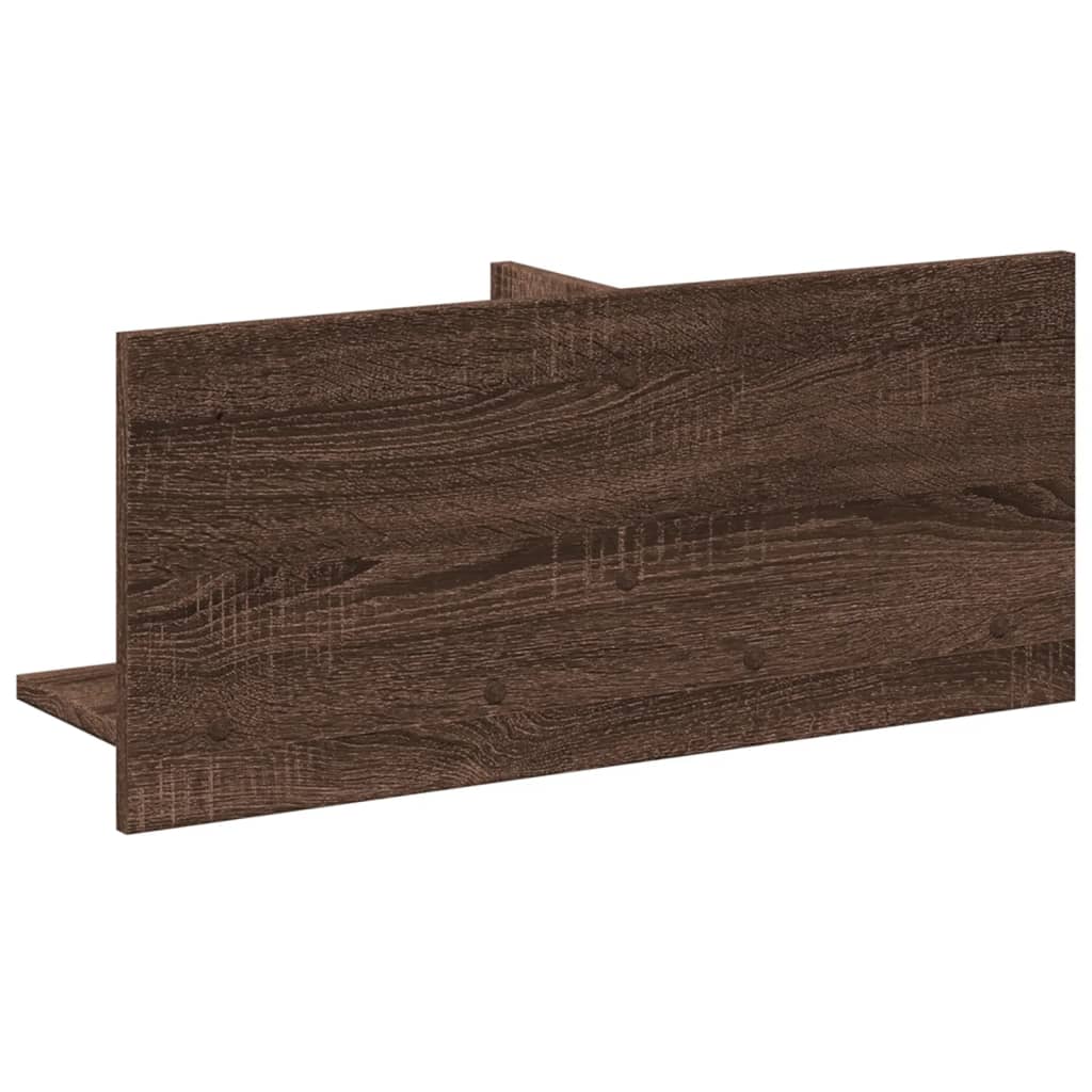 vidaXL Wall Cabinet 70x16.5x30 cm Brown Oak Engineered Wood