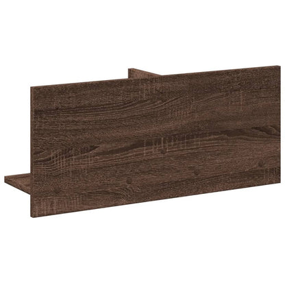 vidaXL Wall Cabinet 70x16.5x30 cm Brown Oak Engineered Wood