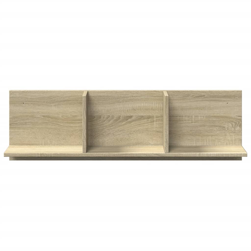 vidaXL Wall Cabinet 100x16.5x30 cm Sonoma Oak Engineered Wood