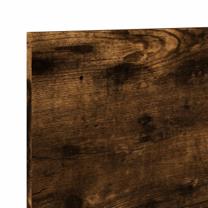 vidaXL Wall Cabinet 100x16.5x30 cm Smoked Oak Engineered Wood