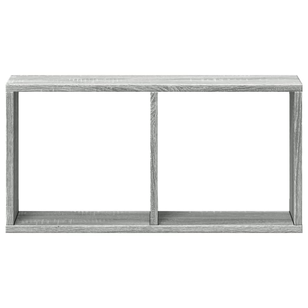 vidaXL Wall Cabinet 60x16x30 cm Grey Sonoma Engineered Wood