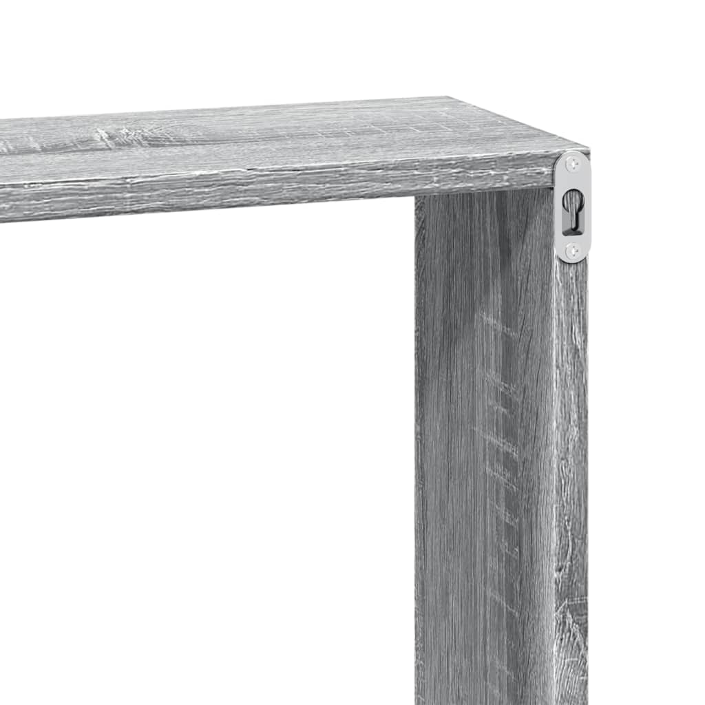 vidaXL Wall Cabinet 60x16x30 cm Grey Sonoma Engineered Wood