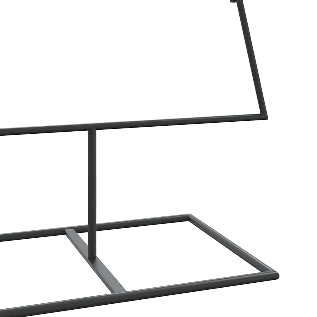 vidaXL Metal Christmas Tree | Black | Powder-coated steel | 150 cm tall