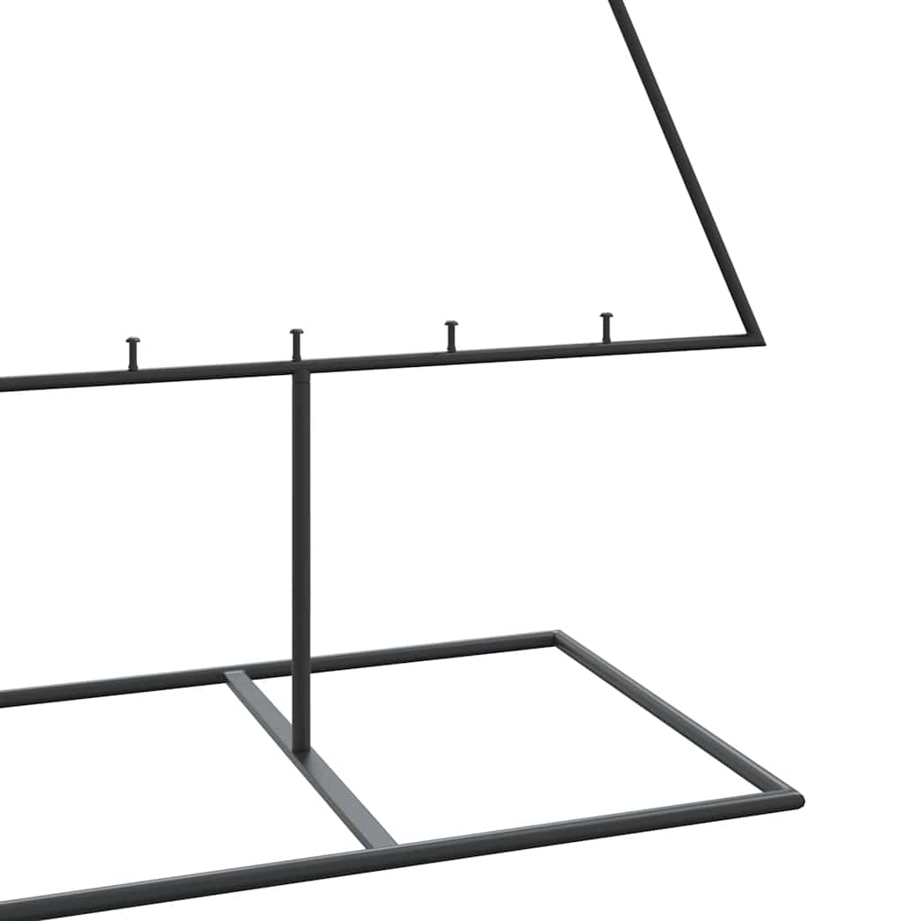 vidaXL Metal Christmas Tree for Decoration Black 180 cm