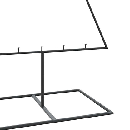 vidaXL Metal Christmas Tree for Decoration Black 180 cm