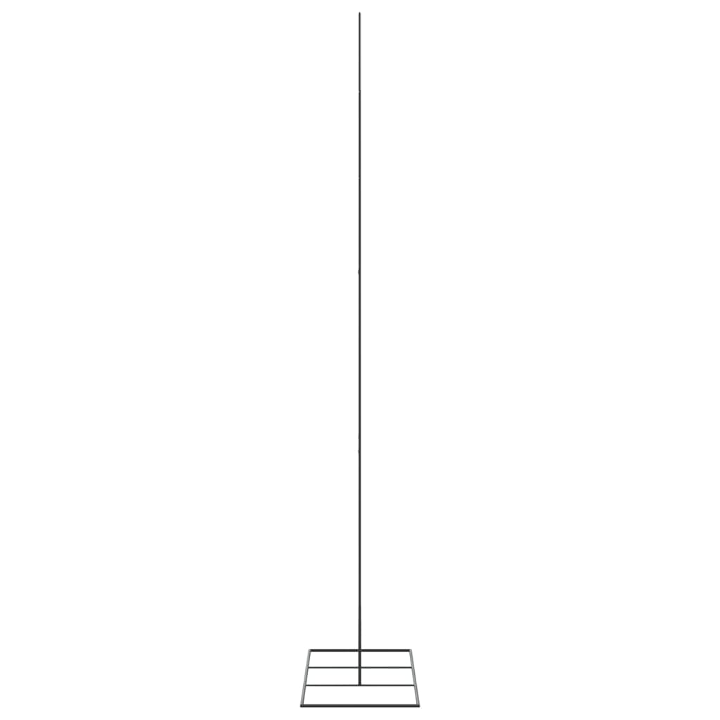 vidaXL Metal Christmas Tree for Decoration Black 210 cm