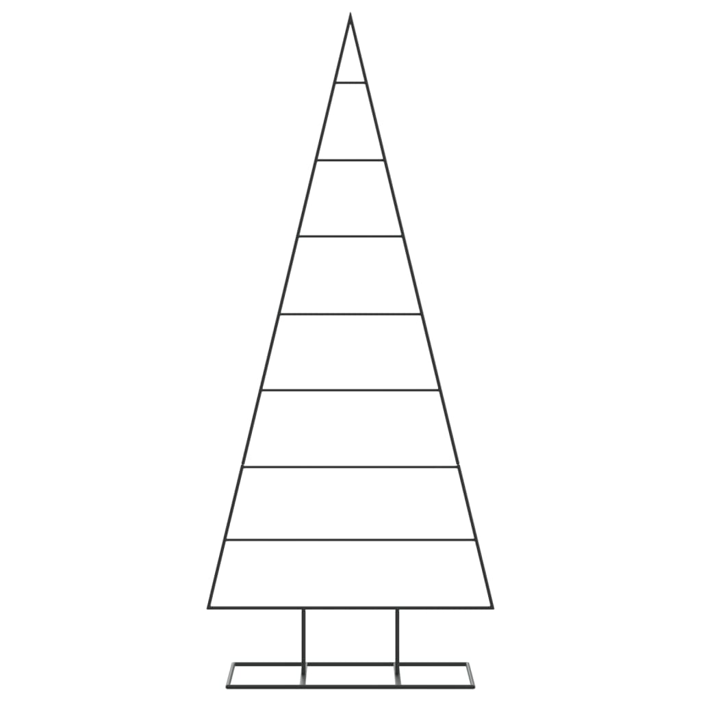 vidaXL Metal Christmas Tree for Decoration Black 150 cm