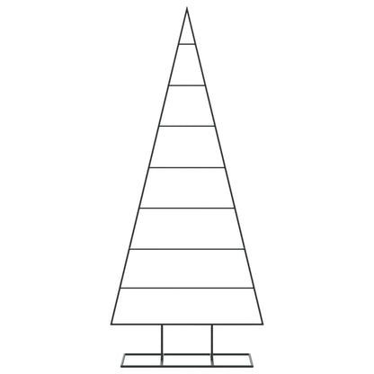 vidaXL Metal Christmas Tree for Decoration Black 150 cm