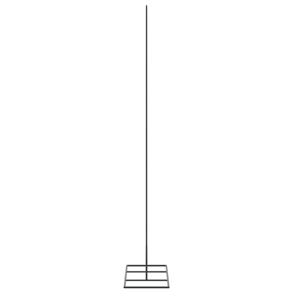 vidaXL Metal Christmas Tree for Decoration Black 150 cm