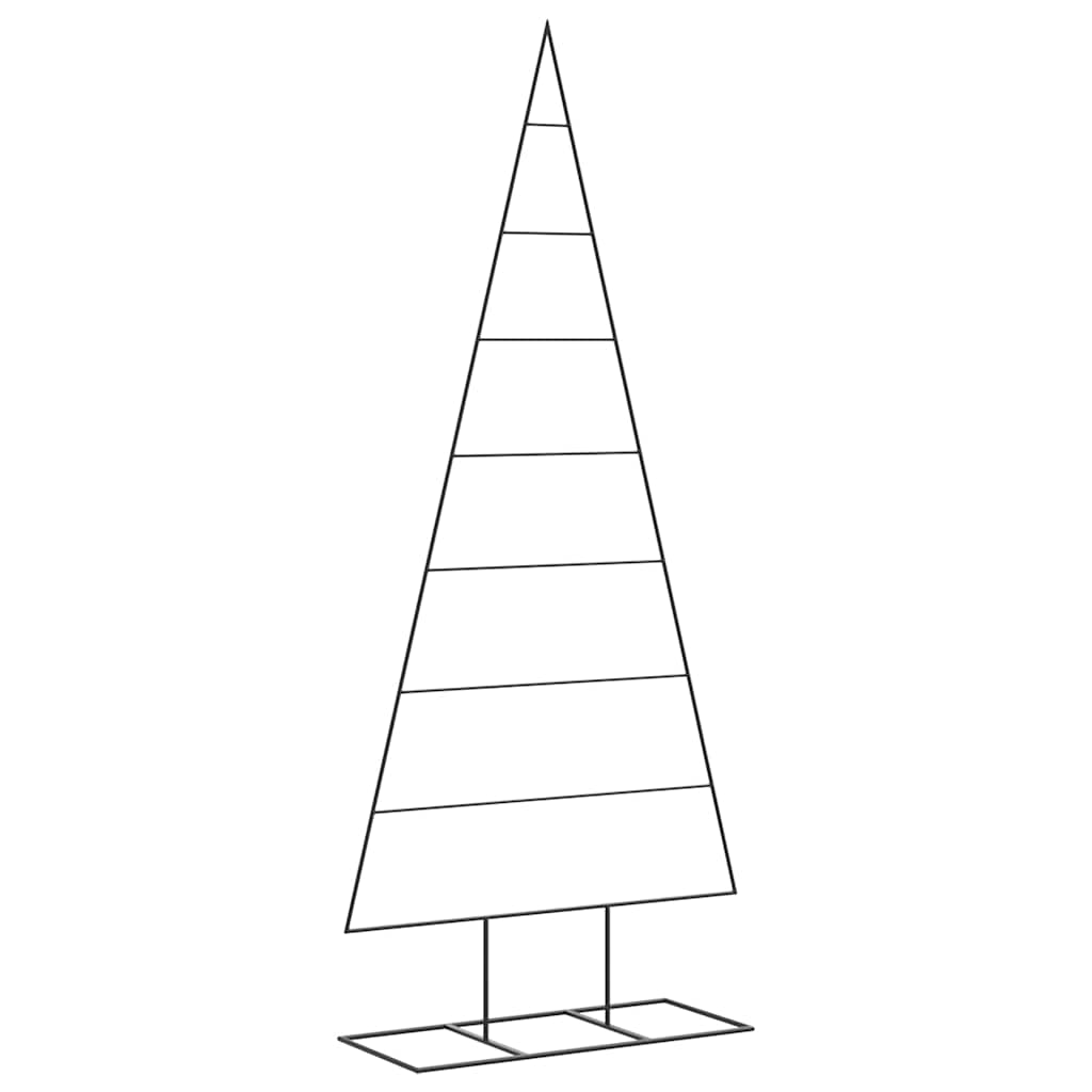 vidaXL Metal Christmas Tree for Decoration Black 180 cm
