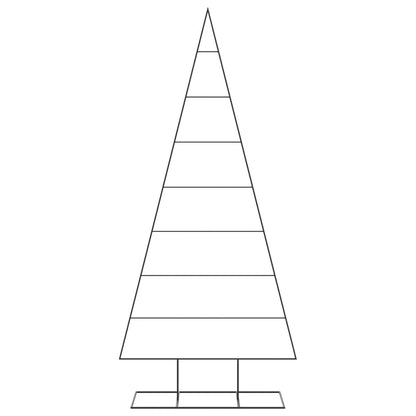 vidaXL Metal Christmas Tree for Decoration Black 210 cm