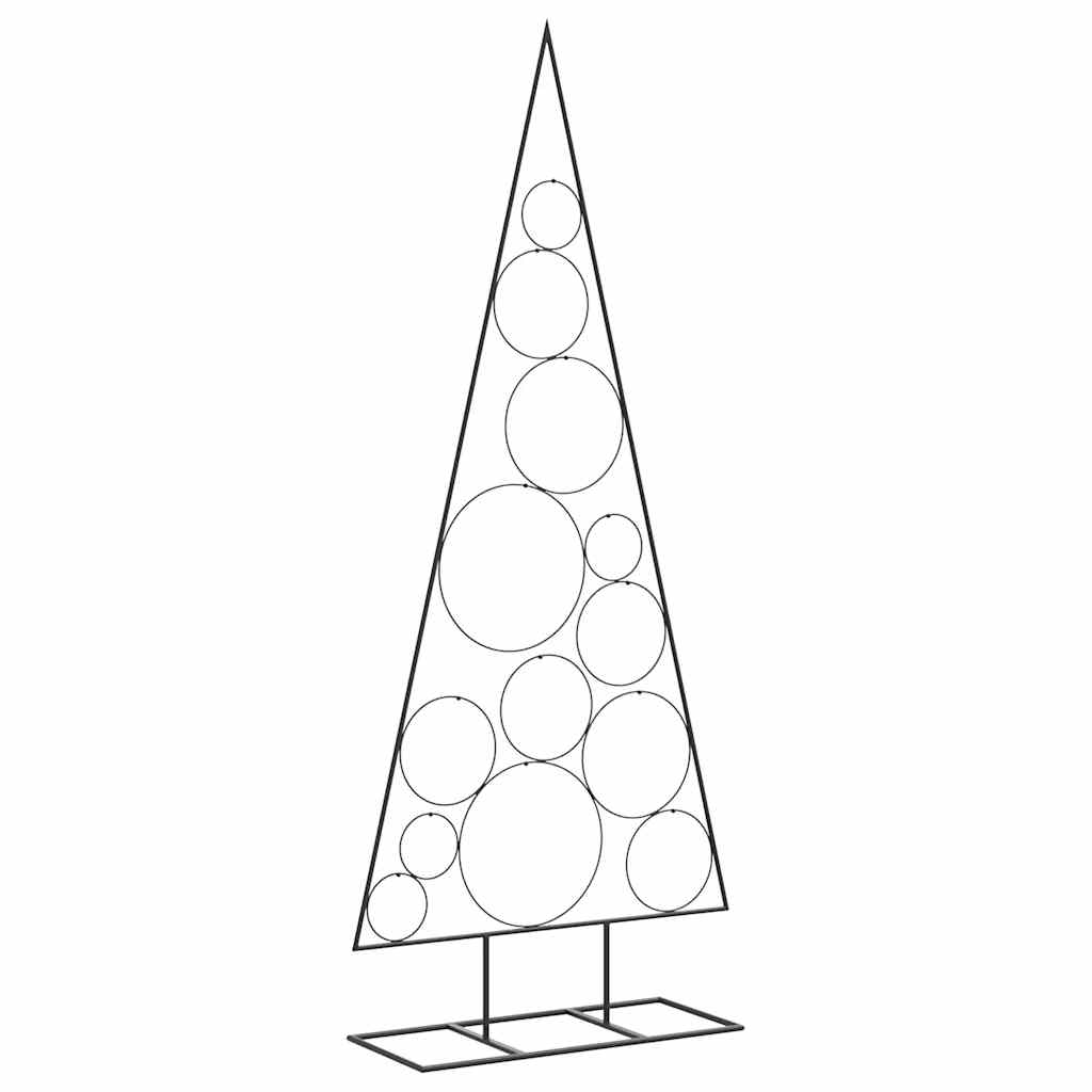 vidaXL Metal Christmas Tree for Decoration Black 150 cm