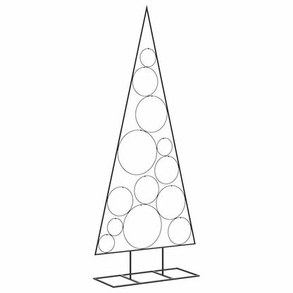 vidaXL Metal Christmas Tree for Decoration Black 150 cm