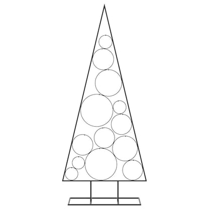 vidaXL Metal Christmas Tree for Decoration Black 150 cm