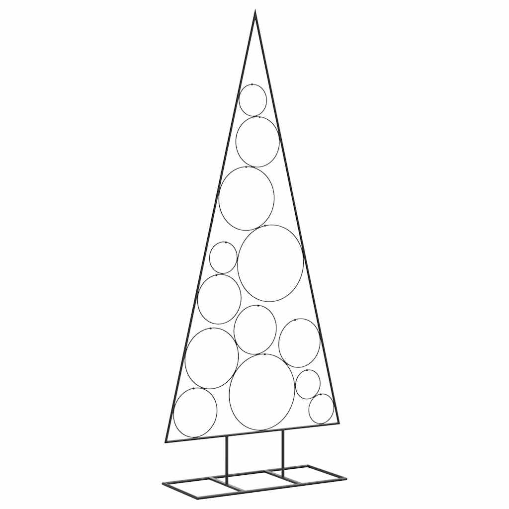 vidaXL Metal Christmas Tree for Decoration Black 150 cm