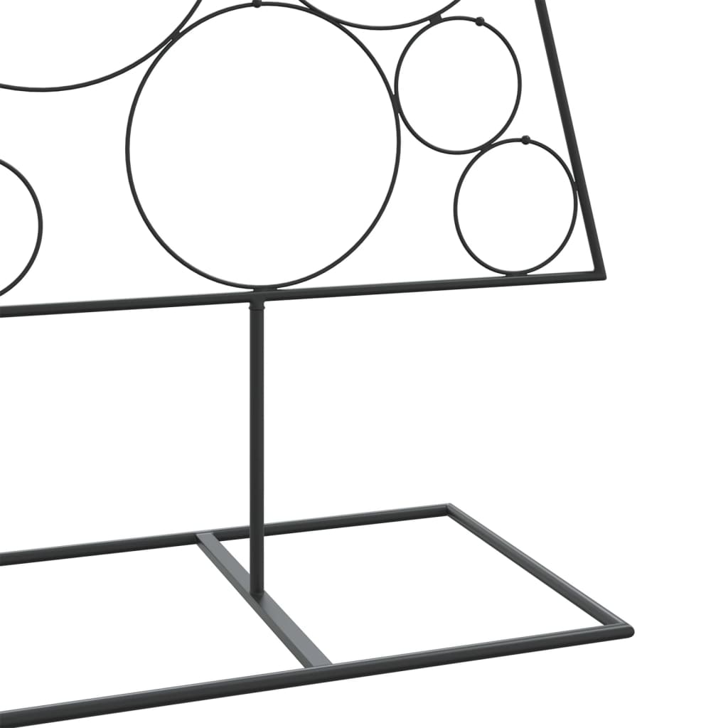 vidaXL Metal Christmas Tree for Decoration Black 180 cm