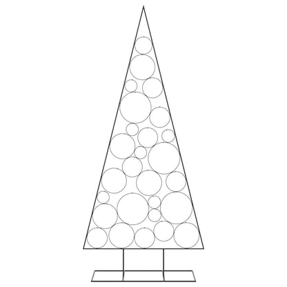 vidaXL Metal Christmas Tree for Decoration Black 210 cm
