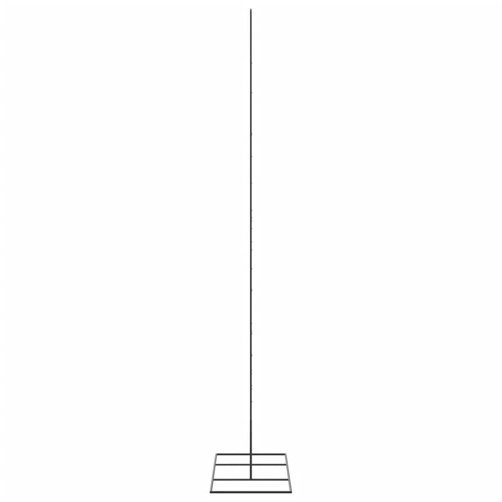 vidaXL Metal Christmas Tree for Decoration Black 210 cm