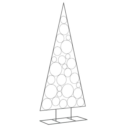 vidaXL Metal Christmas Tree for Decoration Black 210 cm