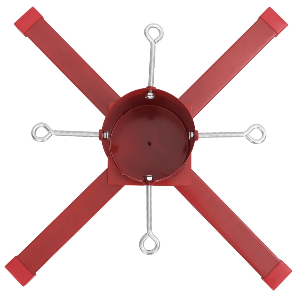 vidaXL Christmas Tree Stand Red 61x61x15.5 cm