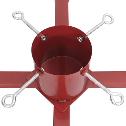 vidaXL Christmas Tree Stand Red 61x61x15.5 cm