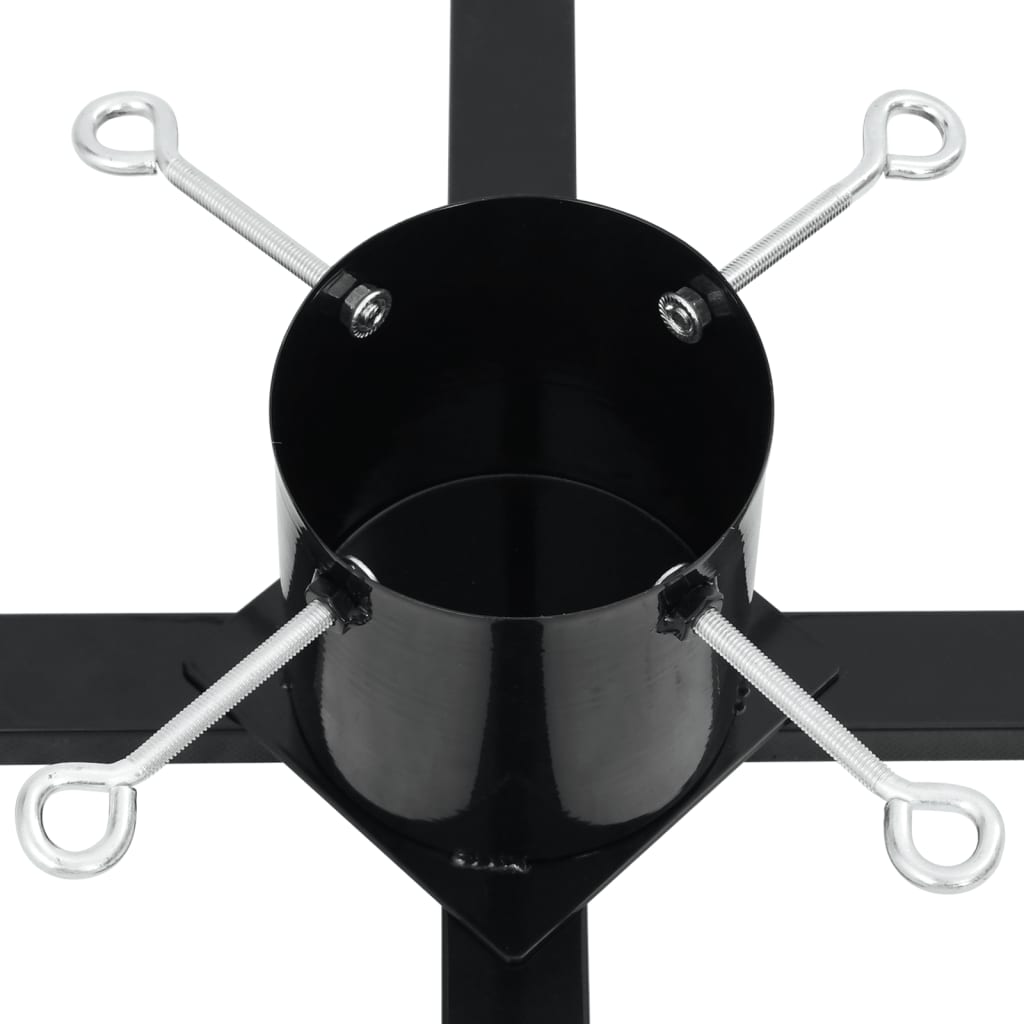 vidaXL Christmas Tree Stand Black 61x61x15.5 cm
