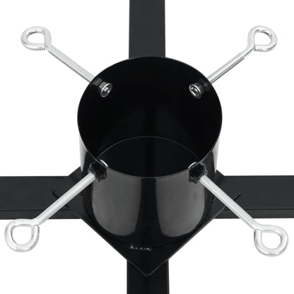 vidaXL Christmas Tree Stand Black 61x61x15.5 cm