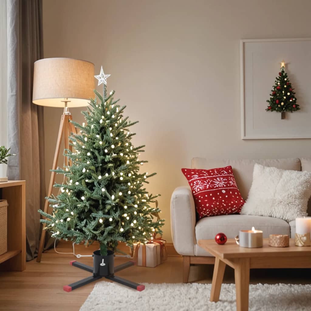 vidaXL Christmas Tree Stand Black 61x61x15.5 cm
