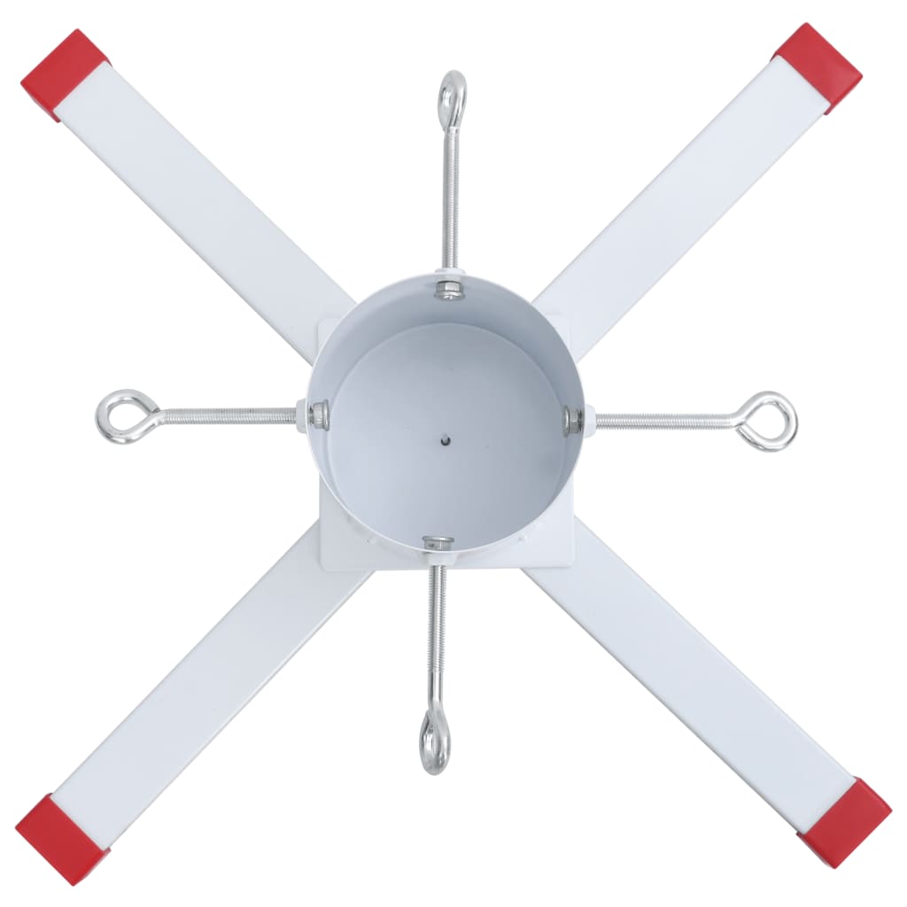 vidaXL Christmas Tree Stand White 61x61x15.5 cm
