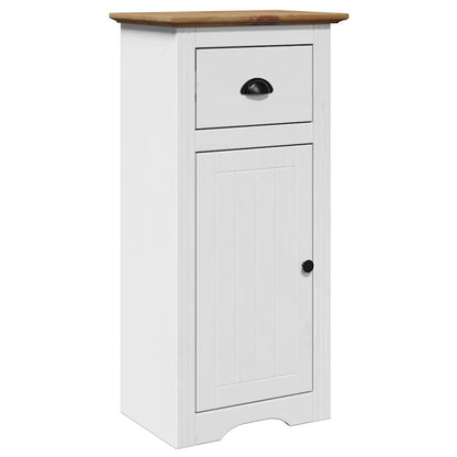 vidaXL Bathroom Cabinet "BODO" White and Brown 44x30x90 cm