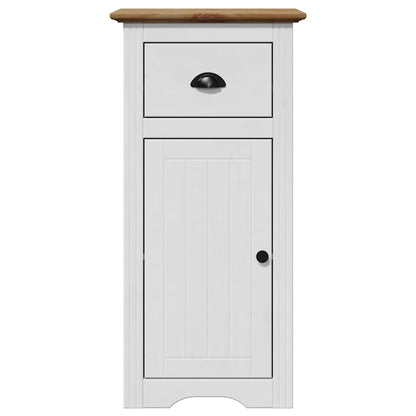 vidaXL Bathroom Cabinet "BODO" White and Brown 44x30x90 cm