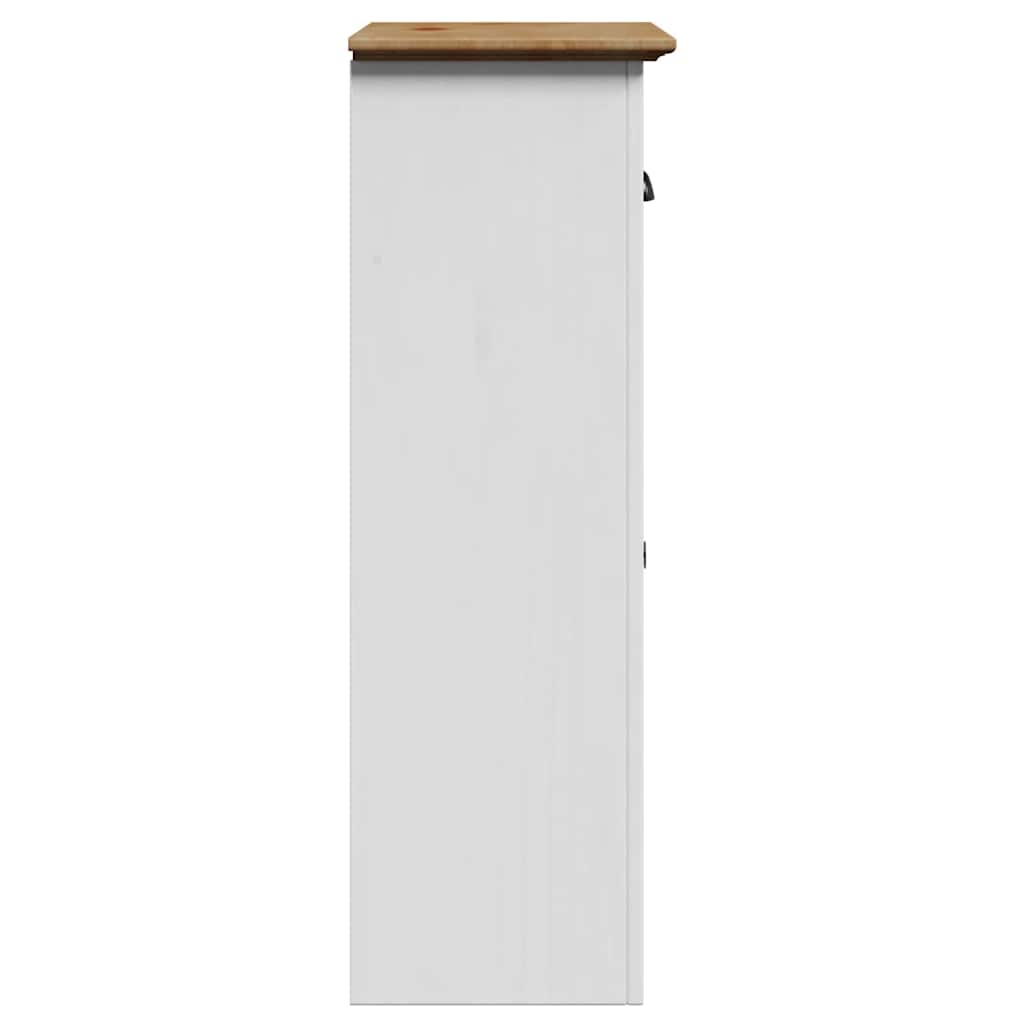 vidaXL Bathroom Cabinet BODO White and Brown 44x30x90 cm
