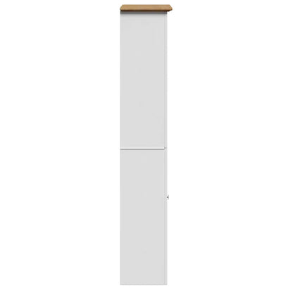 vidaXL Bathroom Cabinet BODO White and Brown 44x30x160 cm