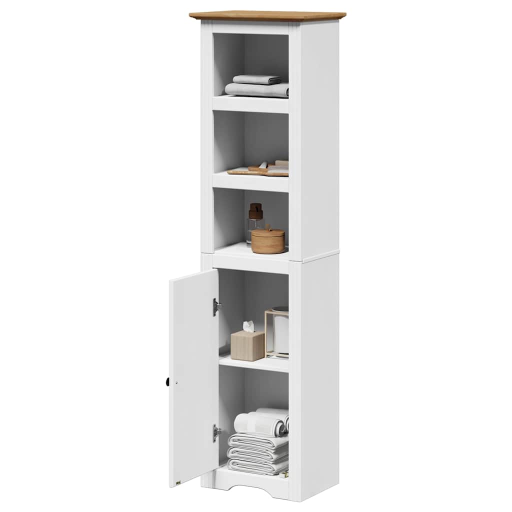 vidaXL Bathroom Cabinet BODO White and Brown 44x30x160 cm