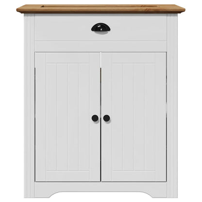 vidaXL Bathroom Sink Cabinet BODO White and Brown 70x35x80 cm