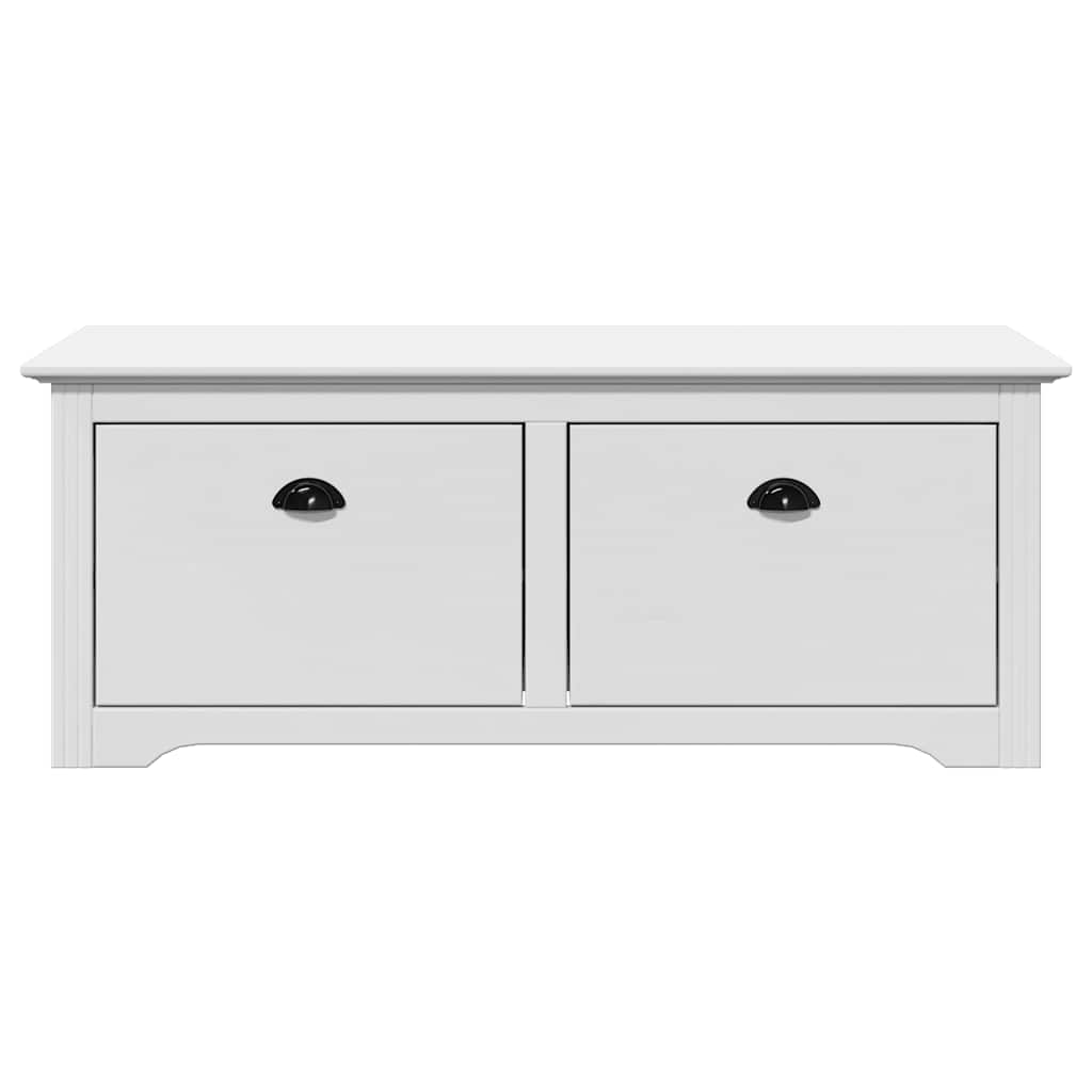 vidaXL Hallway Bench "BODO" White 114x40x45 cm