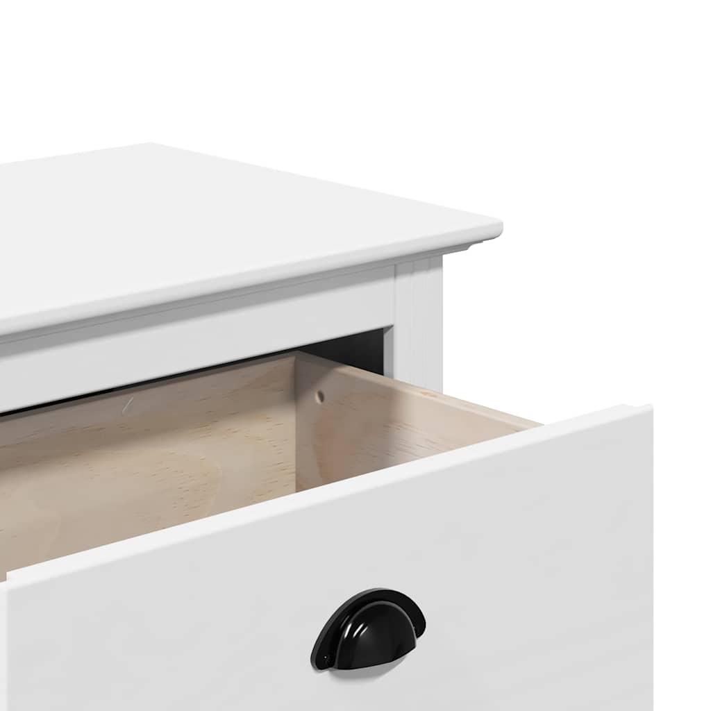 vidaXL Hallway Bench "BODO" White 114x40x45 cm
