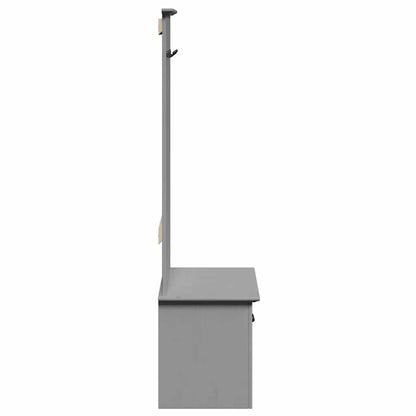 vidaXL Hallway Cabinet with Hooks BODO Grey 50x40x157 cm