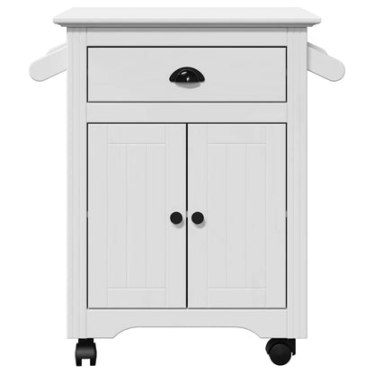 vidaXL Kitchen Trolley BODO White 72x45x80 cm