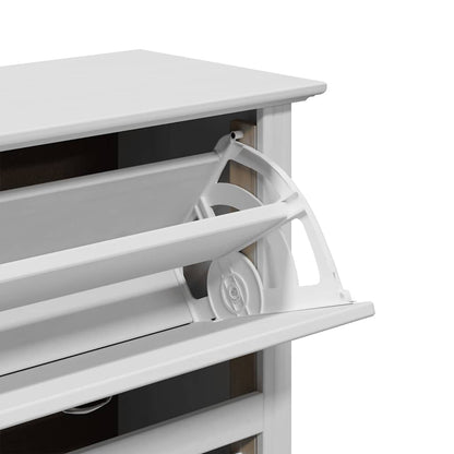 vidaXL Shoe Rack BODO White 80x35x118 cm