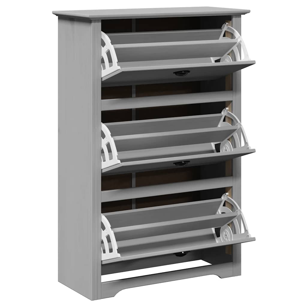 vidaXL Shoe Rack BODO Grey 80x35x118 cm