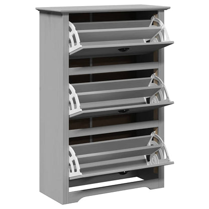 vidaXL Shoe Rack BODO Grey 80x35x118 cm