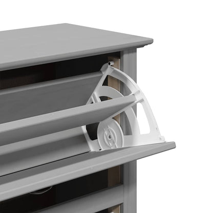 vidaXL Shoe Rack BODO Grey 80x35x118 cm