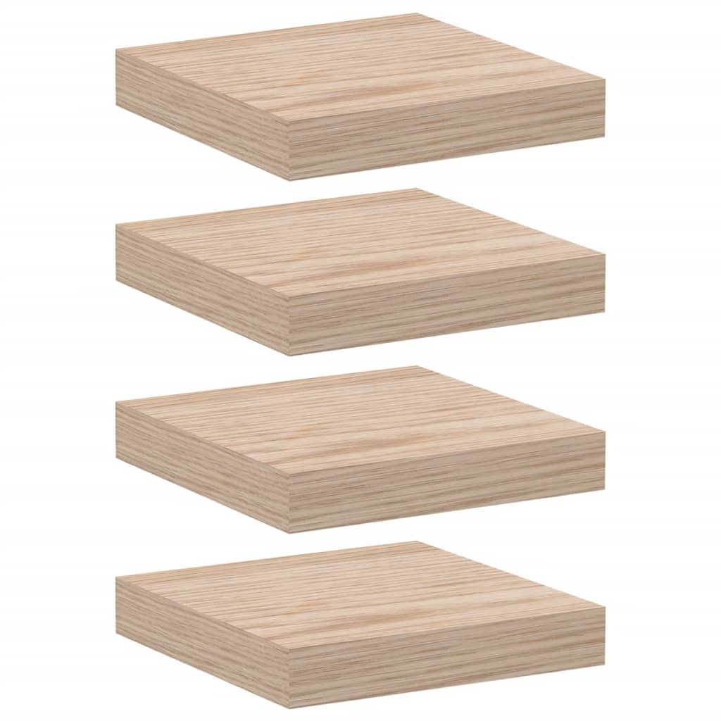 vidaXL Floating Shelves 4 pcs 23x23.5x4 cm Engineered Wood